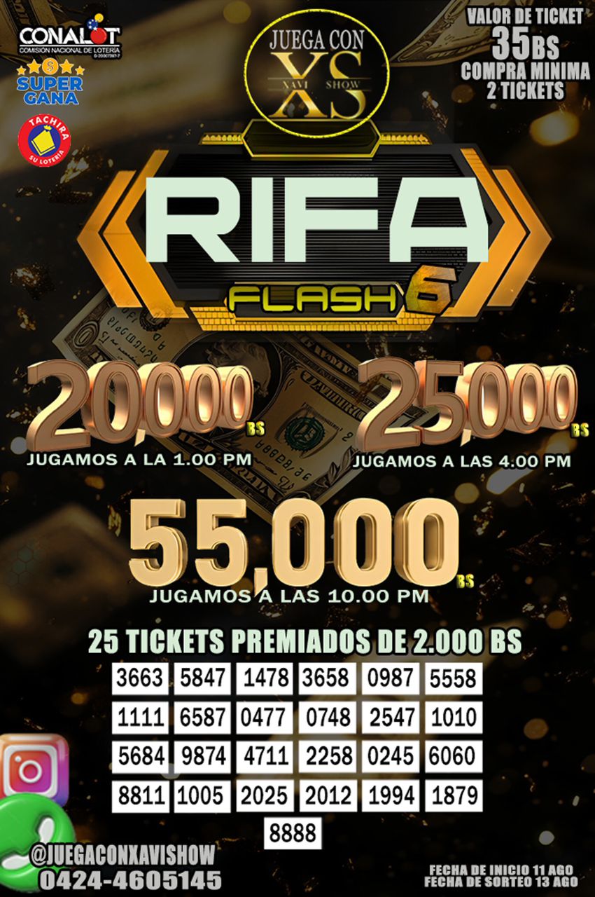 Rifa Flash 6🍀
