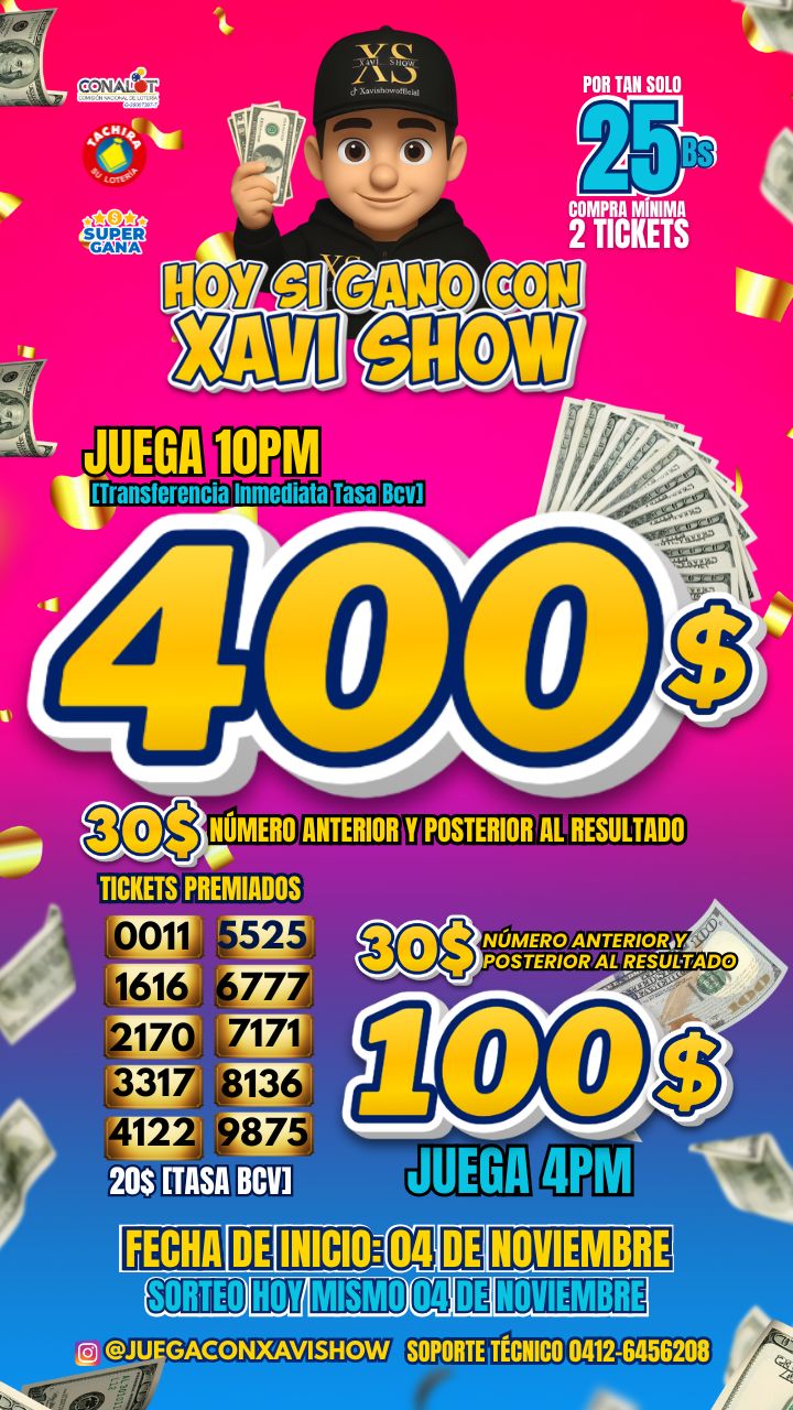 HOY SI GANO CON XAVISHOW 🍀