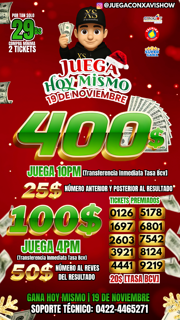 JUEGA HOY MISMO 19 de NOVIEMBRE 🥳