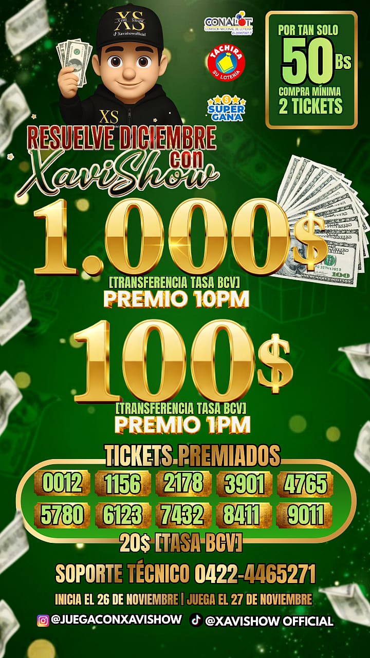 RESUELVE DICIEMBRE CON XAVISHOW 🍀